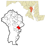 Anne Arundel County Maryland Incorporated and Unincorporated areas Annapolis Highlighted